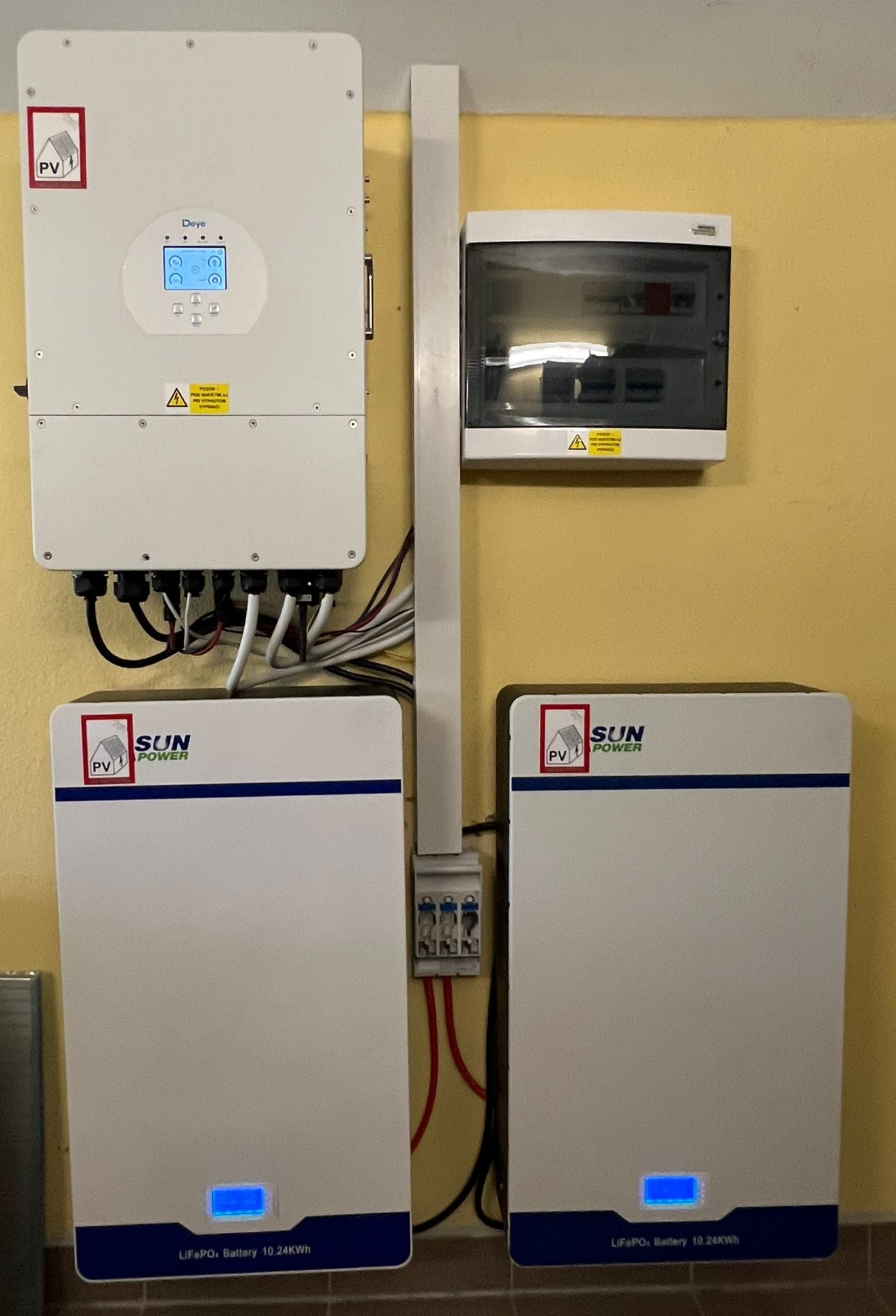 20kWh Easun Lithium Battery with Deye Inverter in Indonesia