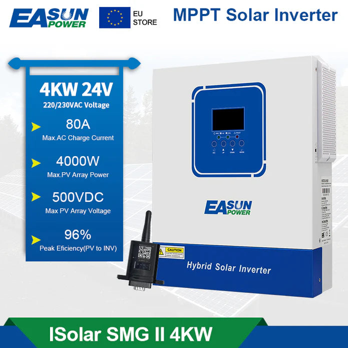 Easun Power 4KW Solar Inverter 100A MPPT Solar Charge Controller With Wifi