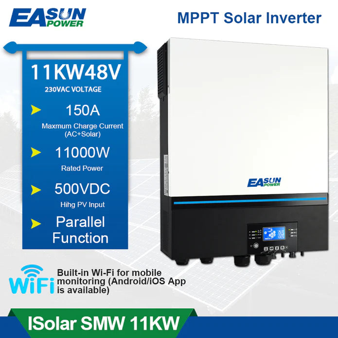Easun Power 11KW Solar Inverter 150A MPPT Solar Charge Controller Built -in WiFi