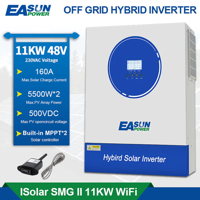 EASUN 11KW Off Grid Inverter Build-in MPPT 120A 160A With Wifi Accept No Battery Work No Parallel