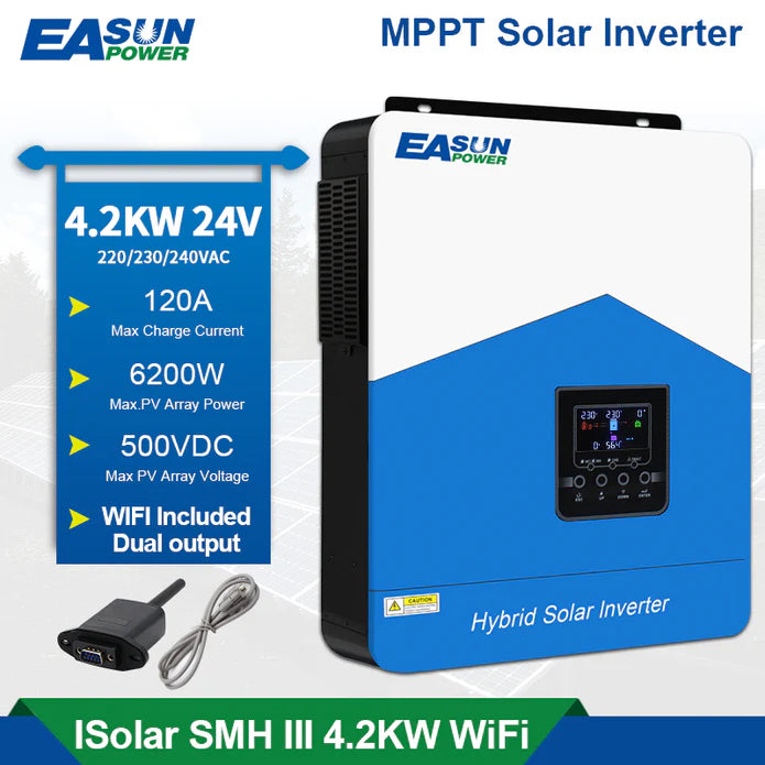 Easun Power 4.2KW Solar Inverter 110A MPPT Solar Charge Controller With Wifi